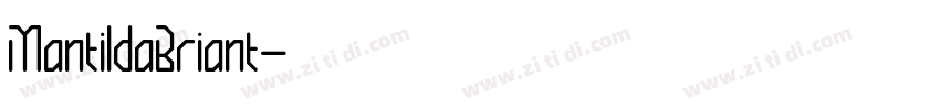 MantildaBriant字体转换