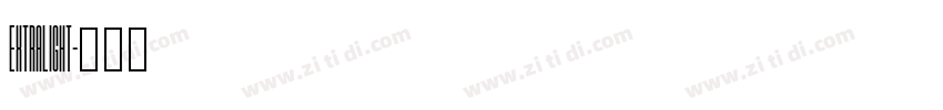 extralight字体转换