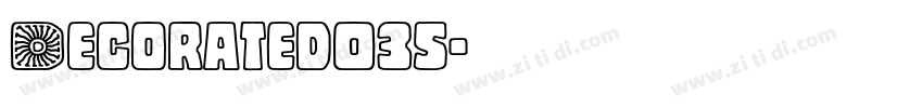 Decorated035字体转换