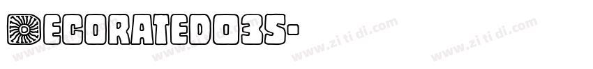 Decorated035字体转换
