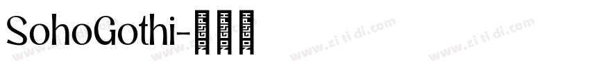 SohoGothi字体转换