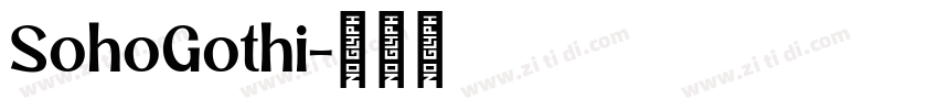 SohoGothi字体转换