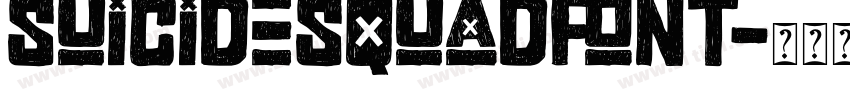 SuicideSquadFont字体转换