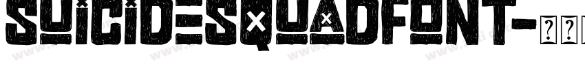 SuicideSquadFont字体转换