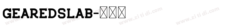 GearedSlab字体转换