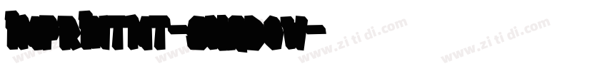 ImprintMT-Shadow字体转换