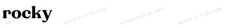 rocky字体转换