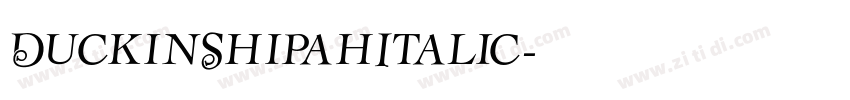 DuckinShipahItalic字体转换