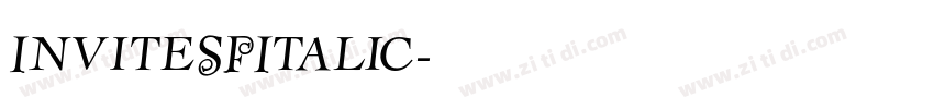 InviteSFItalic字体转换