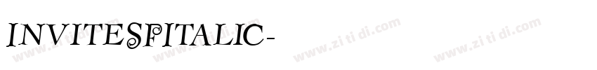 InviteSFItalic字体转换