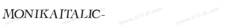 MonikaItalic字体转换