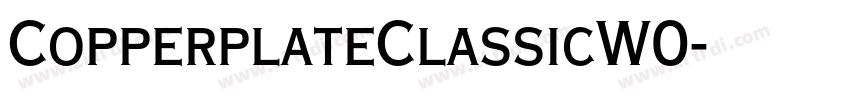 CopperplateClassicW0字体转换