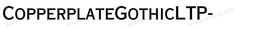 CopperplateGothicLTP字体转换