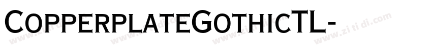 CopperplateGothicTL字体转换