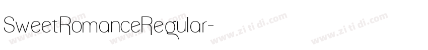 SweetRomanceRegular字体转换
