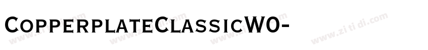 CopperplateClassicW0字体转换