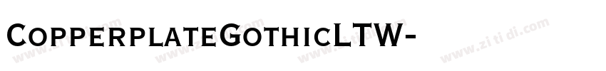 CopperplateGothicLTW字体转换
