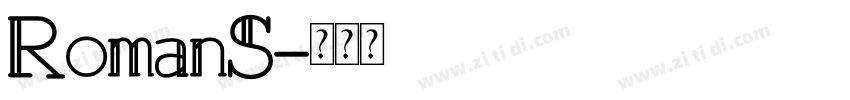 RomanS字体转换