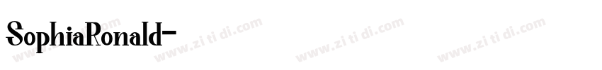 SophiaRonald字体转换