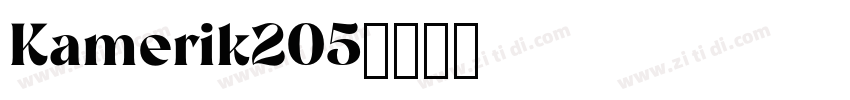 Kamerik205字体转换