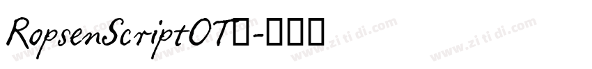 RopsenScriptOT◆字体转换