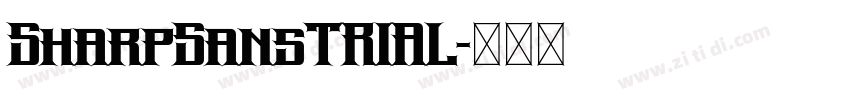 SharpSansTRIAL字体转换
