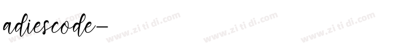 adiescode字体转换