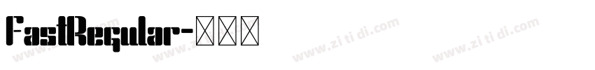 FastRegular字体转换