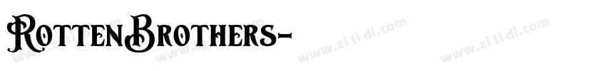 RottenBrothers字体转换