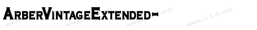ArberVintageExtended字体转换