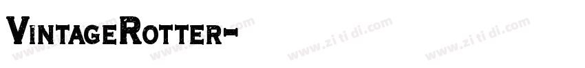 VintageRotter字体转换