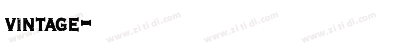 vintage字体转换