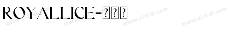 ROYALLICE字体转换
