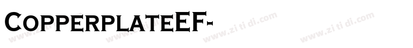 CopperplateEF字体转换
