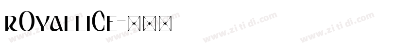 ROYALLICE字体转换