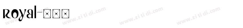 Royal字体转换