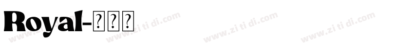 Royal字体转换