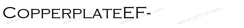 CopperplateEF字体转换