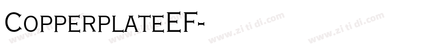 CopperplateEF字体转换