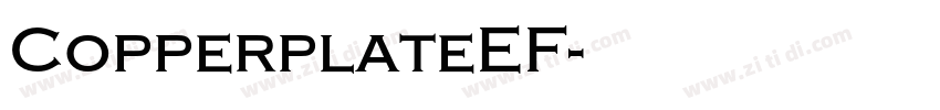 CopperplateEF字体转换