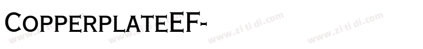 CopperplateEF字体转换