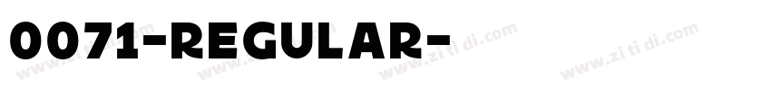 0071-Regular字体转换
