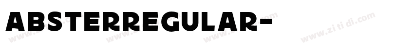 ABSTERRegular字体转换