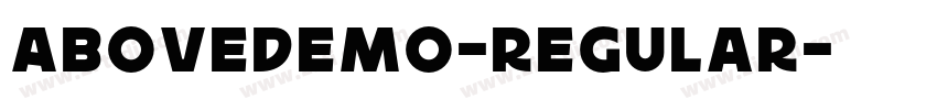 AboveDEMO-Regular字体转换