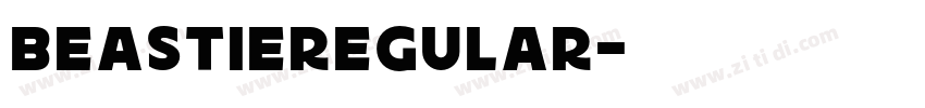 BeastieRegular字体转换