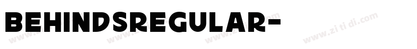 BehindsRegular字体转换