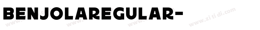 BenjolaRegular字体转换
