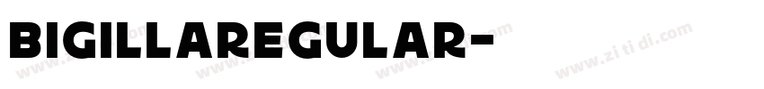 BigillaRegular字体转换