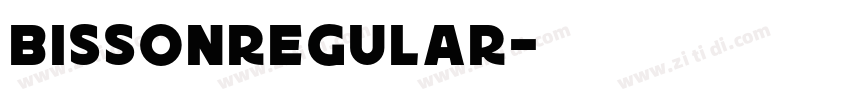 BissonRegular字体转换