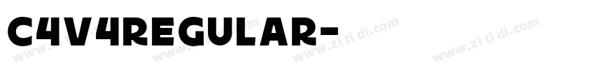C4v4Regular字体转换